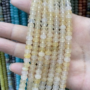Perles <span class=keywords><strong>de</strong></span> pierres précieuses naturelles mélangées pour la guérison des chakras, perles en vrac facettées en forme d'abaque, perles en fil - Product Image 3