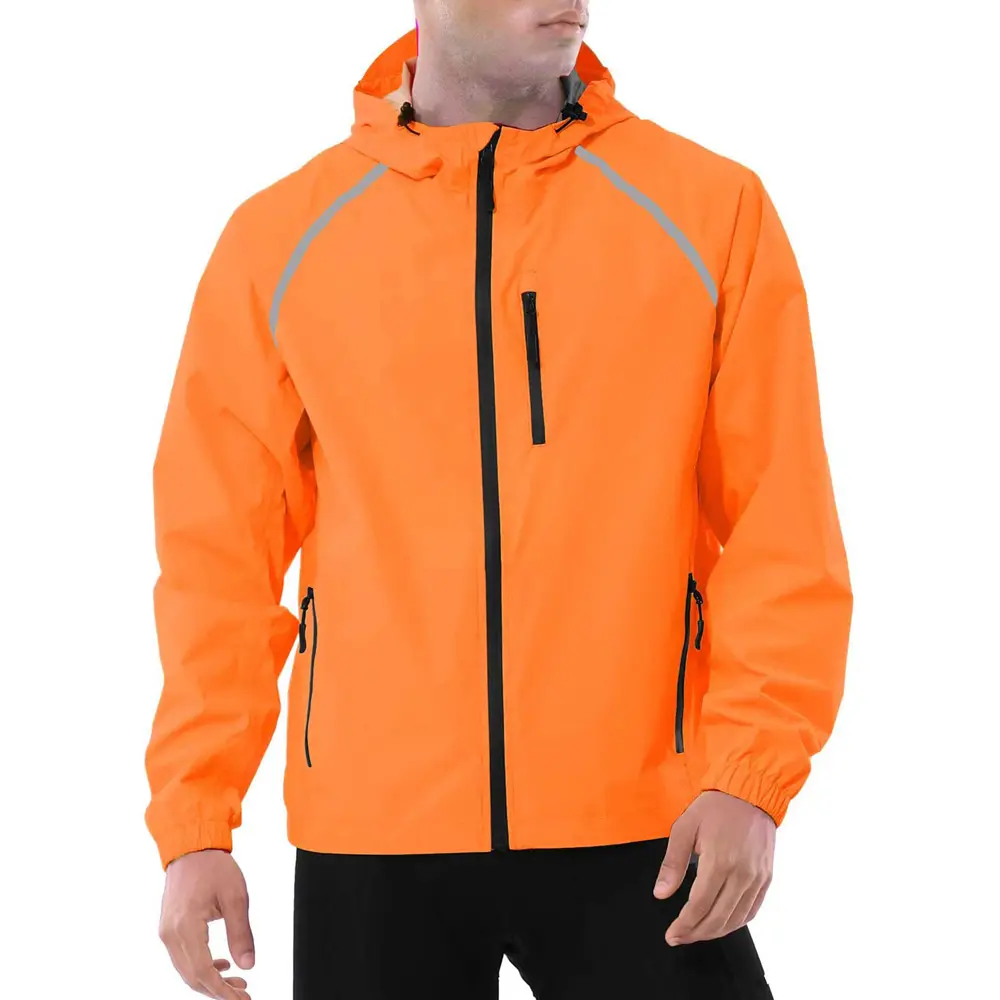 Logo personalizzato Outdoor Men giacca da corsa sportiva impermeabile giacca a vento giacca da ciclismo impermeabile da ciclismo