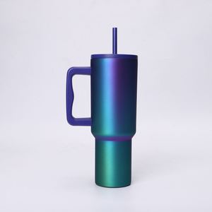 Car H4.0 <b>Handle</b> Travel <b>Tumbler</b> <b>40oz</b> Double Wall Vacuum Mug Lid Straw Anti-Slip OEM Custom Logo - Product Image 6