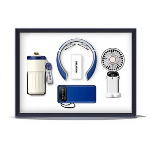 Ensemble <span class=keywords><strong>Cadeau</strong></span> d'Entreprise Personnalisé ZMHQ 2027 : Mug + Masseur Cervical + Batterie Externe + Ventilateur – Cadeaux Promotionnels <span class=keywords><strong>pour</strong></span> Événements Sportifs - Product Image 1