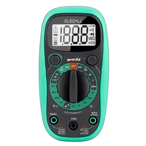 ELECALL EMAX3 Mini cep dijital multimetre 1999 sayımlar AC/DC Volt Amp Ohm diyot hFE süreklilik test cihazı ampermetre voltmetre