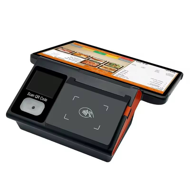 Free SDK Pos Systems Android 13 4+64 Memory Smart Tablet Pos 80mm Printer Android Handheld Pos for Restaurant