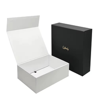 Boîte d'emballage magnétique avec logo personnalisé, boîte cadeau en carton rigide recyclable, boîte en papier magnétique pliable de luxe pour cosmétiques