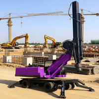 Plataforma de Perforación Rotatoria, Mesa Giratoria Flexible para Construcción, Ángulo de Giro de 360 Grados °   Máquina Perforadora Rotativa de Impacto