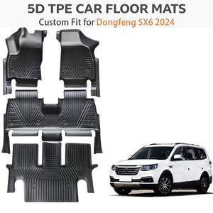 Alfombrillas de Coche TPE Personalizadas para Dongfeng SX6 2024 |   Tapetes para Piso Impermeables para Todo Clima, Juego Completo, OEM de Fábrica - Product Image 2