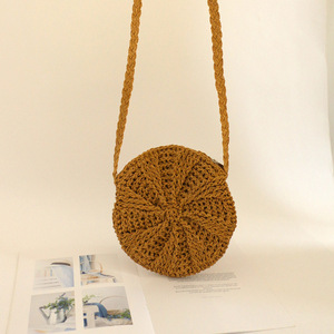 Nova Bolsa de Papel Trançada de Primavera 2026, Bolsa Redonda de Grama para Mulheres, Atacado para Revendedores Online - Product Image 5