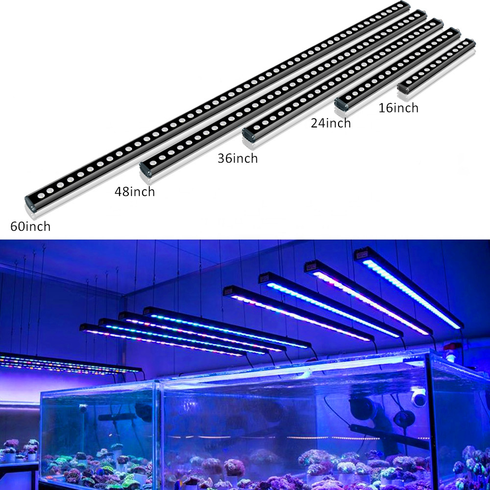 New Aquarium Light 6063 Shell Case IP65 Waterproof Led Aquarium Lighting Reef Led Light Bars Thick Aluminum Luxury Blue -20 - 50