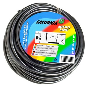 Microtubo de PVC para Riego por Goteo (Rollo de 25 Metros) Saturnia - Product Image 1