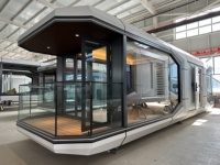 Capsule spatiale intelligente pour la maison, en matériau épaissi, personnalisable, petite maison préfabriquée en conteneur pour la vie quotidienne en extérieur