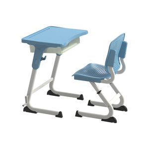 Ensemble pupitre et chaise scolaire National Industry School KD07, hauteur réglable, pour les élèves, utilisation en classe - Product Image 2