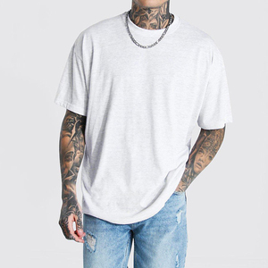 Fashion <b>Plain</b> <b>White</b> Short Sleeve <b>Shirts</b> 100% Cotton Round Neck Boxy Fit Blank T <b>Shirt</b> High Quality Heavyweight Oversized T-<b>shirt</b> - Product Image 1