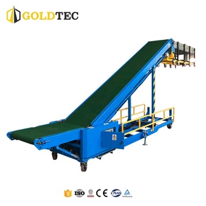 Goldtec Loading and Unloading <strong>Belt</strong> <strong>Conveyor</strong> Telescopic <strong>Incline</strong> <strong>Conveyor</strong> Load Unload <strong>Conveyor</strong> for Container Loading - Product Image 4