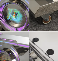 Haute qualité personnalisable en acier inoxydable DJ stand Stand Table 3D écran LED barre lumineuse pour Disco Pub affichage numérique affiche