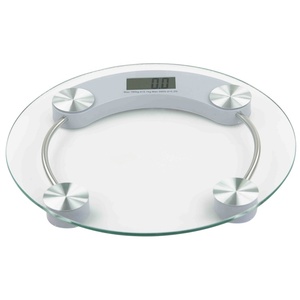 Báscula Digital Inteligente de Vidrio LCD para Baño con Capacidad de 180 kg, Personalizable OEM/ODM, 1 Año de Garantía - Product Image 1