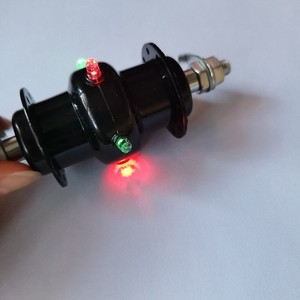<b>Bicycle</b> Hub With Colorful Flashing <b>Lights</b> 10 Hole Flower Drum Front Quick Release Axle Plastic Lightweight - Product Image 3