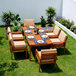 Chaise de jardin contemporaine en rotin pour l'extérieur, pliable, éco-responsable, avec structure en bois massif, idéale pour restaurant, hôtel, cuisine, cour, villa - Product Image 1