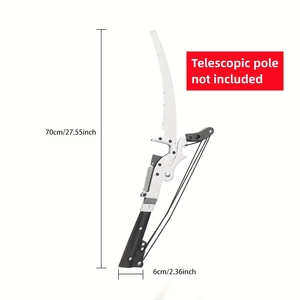 Sécateur à main professionnel durable à long manche avec lames de précision incurvées pour le jardinage et le cisaillement d'arbres - Product Image 1