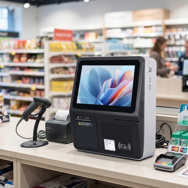 OEM/ODM 11.6 Inch Convenience Stores Android Smart Desktop POS Machine Built-in Thermal Printer All-in-One