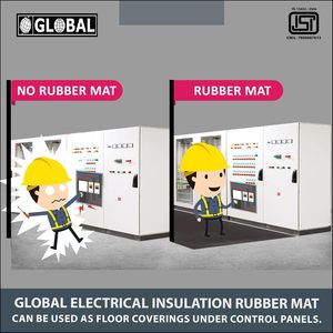 Global Electrical Insulation <b>Rubber</b> Mat Class B 11KV Anti Skid Safety <b>Flooring</b> for Electrical Panels and Switchgear Rooms - Product Image 4