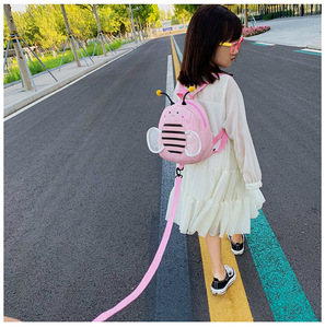 Mochila de Seguridad Antipérdida para Niñas PLAYMAX con Estampados de Animales, Tela de Algodón Impermeable, Correa Antipérdida Resistente - Product Image 4