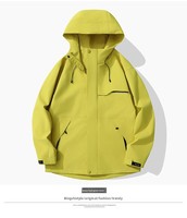 Veste bomber d'hiver imperméable légère pour homme/femme, taille plus, fermeture éclair, polyester