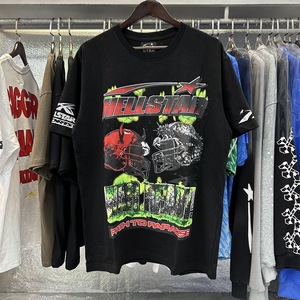 Customizable Beauty for for Hell <strong>Star</strong> Helmet <strong>War</strong> Ready Casual Short-sleeved <strong>T</strong>-<strong>shirt</strong> 230g Print 100% Cotton Breathable Loose Fit - Product Image 2