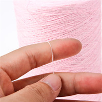 OE Wholesale Eco Friendly Open End Low Twist Recycled Cotton Blended Carded Yarn Ne0.5s-Ne30s 30 Colors for Knitting