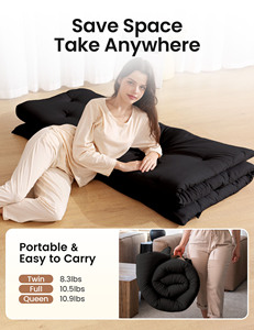 Cuộn lên Nhật Bản sàn <span class=keywords><strong>futon</strong></span> nệm 100% cotton có thể gập lại khách sạn sử dụng ngủ Nệm cho người lớn - Product Image 4