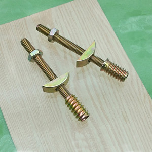 Conector de media luna Hanweisong, aleación de zinc, acero al carbono, chapado, herrajes duraderos para muebles, gabinetes, armarios y escritorios - Product Image 1