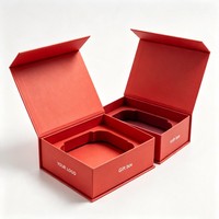 Boîte cadeau magnétique en carton rigide, logo personnalisé, vente en gros, avec insert en carton et mousse EVA pour bijoux, montres, cosmétiques