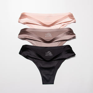 Culotte string sexy sans couture en dentelle pour femme, coupe festonnée ou coupe laitue, culotte menstruelle en coton sans couture - Product Image 1