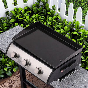 Grande poêle de cuisson en porcelaine antiadhésive à haute température avec <span class=keywords><strong>plancha</strong></span> enduite de poudre <span class=keywords><strong>émaillée</strong></span> pour la maison et l'extérieur - Product Image 5