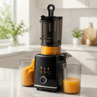 Extracteur de jus électrique HGM 200W à mastication lente, presse à froid, grand tube d'alimentation, auto-nettoyant, usage domestique