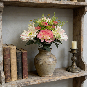Bouquet Classico di Fiori di Seta con Fiori e Foglie Misti per Pasqua, Festa della Mamma, Laurea, Ringraziamento, Decorazioni per la Casa e Regali - Product Image 4