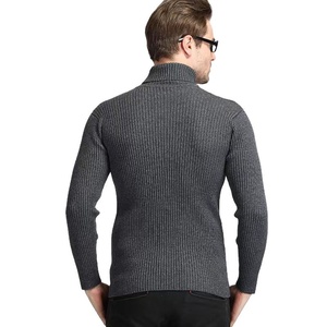 Suéter de <span class=keywords><strong>cuello</strong></span> <span class=keywords><strong>alto</strong></span> de otoño e invierno para <span class=keywords><strong>hombre</strong></span>-Venta al por mayor transfronteriza, raya sólida/vertical informal, talla Europea americana - Product Image 5