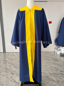 Vestido Clásico de Bautismo <span class=keywords><strong>para</strong></span> Adultos, Túnica de Coro <span class=keywords><strong>para</strong></span> Sacerdotes y Pastores Unisex, Manga Larga, 100% Poliéster - Product Image 3