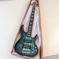 Guitare basse électrique 5 cordes 43 pouces avec corps en bois de grenade, dos courbé, performance professionnelle et micros actifs