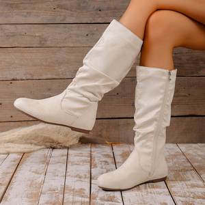 Fabrieksgroothandel modieuze warme dames winterkniekouslaarzen geschikt voor dames <span class=keywords><strong>outfits</strong></span> bij koud weer - Product Image 4