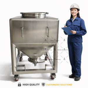Customize Liquid Powder Dosing Industrial Tank Fill Feed Sanitary Tri <b>Clamp</b> Ss Conical 5L 10L 20L 30L Stainless Steel Hopper - Product Image 6