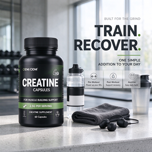 Capsules de créatine monohydrate micronisée 2,5 g par portion, complément de 60 capsules pour la musculation, OEM ODM - Product Image 5