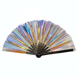 2022热销竹色彩虹色粉丝大手扇，为舞蹈派对举办粉丝 - Product Image 2