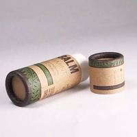Emballage biodégradable, étiquette privée, boîte de baume à lèvres en kraft de 10 ml, tube en papier pour déodorant, baume à lèvres, tube à pousser