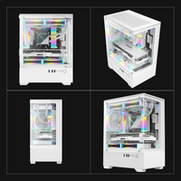 Boîtier de jeu Micro ATX ITX, GPU 280 mm, refroidissement par eau 240 mm, USB 3.0, ports I/O avant, longueur de l'alimentation 160 mm