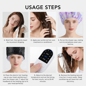 Gorro de Tratamiento Capilar con Vaporizador Térmico Portátil con Logotipo Personalizado, Gorro de Cuidado Nutritivo con Control de Temperatura Ajustable - Product Image 2