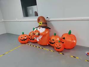 Suministros de fiesta de Halloween, levantamiento inflable, <span class=keywords><strong>calabaza</strong></span> elfa de 1,2 m para decoración de Halloween, venta al por mayor - Product Image 4