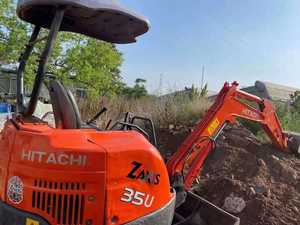 Excavadora de orugas Hitachi Zaxis Zx35 usada, 3,5 toneladas, Mini Zx35u, con accesorios, hidráulica, para el uso de la energía, con el sistema de la energía hidráulica - Product Image 5