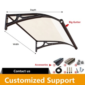 Amas ngoài trời pháp mái hiên bằng hợp kim nhôm chống cháy nắng mưa tán máng xối hoạt động bằng tay playgorund tán che nắng - Product Image 5