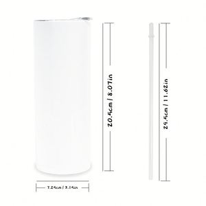 Vaso Térmico de 20oz, Delgado, Recto, de Doble Pared, Aislado al Vacío, Luminoso, que Brilla en la Oscuridad, con Sublimación, que Cambia de Color - Product Image 4