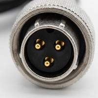 Connecteur circulaire d'aviation étanche WF16 à 3 broches mâle IP68 avec verrouillage par vis pour câble, idéal pour l'éclairage LED industriel