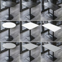 Modernes Design Kunstmarmor Restaurant-Möbel Esstisch mit Metallgestell Langlebig Umweltfreundlich für Restaurants Cafés Geschäfte
